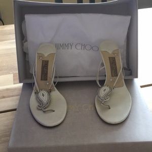 Jimmy Choo Boutique Paisley thong sandals
